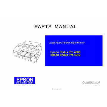 EPSON StylusPro 4900 4910 Parts Manual