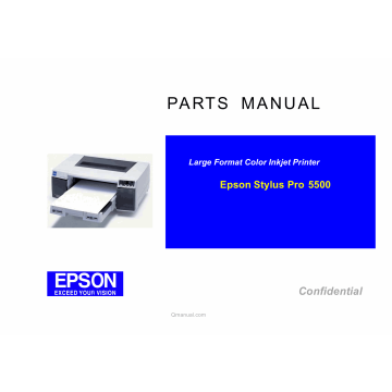EPSON StylusPro 5500 Parts Manual