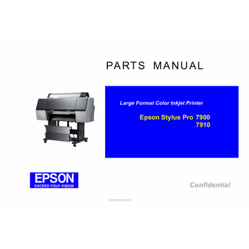 EPSON StylusPro 7900 7910 Parts Manual