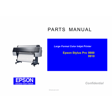 EPSON StylusPro 9900 9910 Parts Manual