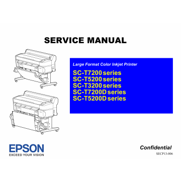 EPSON SureColor T7200 T5200 T3200 T7200D T5200D Service Manual