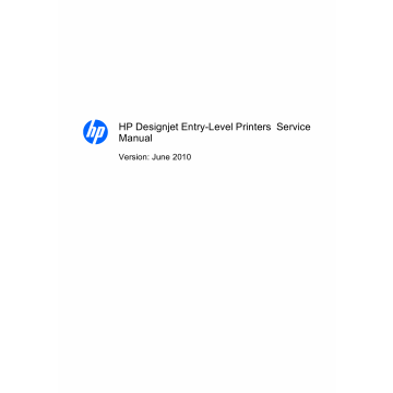 HP DesignJet 111 Service Manual