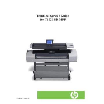 HP DesignJet T1120SD-MFP Service Manual