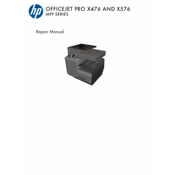 HP OfficeJet Pro X476-MFP X576-MFP Parts and Repair Guide PDF download