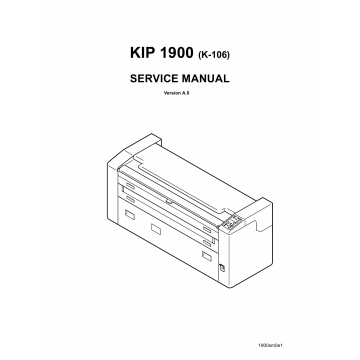 KIP 1900 Parts and Service Manual