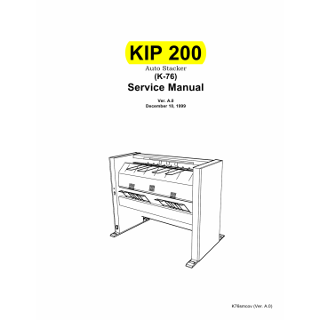 KIP 200 K-76 Parts and Service Manual