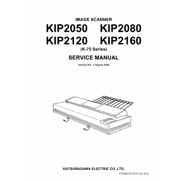 KIP 2050 2080 2120 2160 Image-Scanner K-75 Service Manual