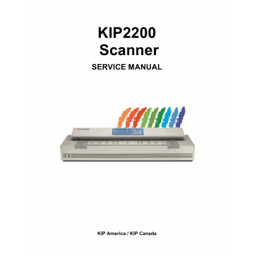KIP 2200 Parts and Service Manual