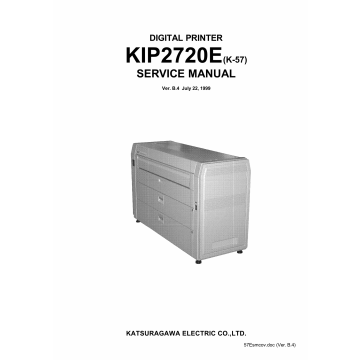 KIP 2720E K-57 Parts and Service Manual