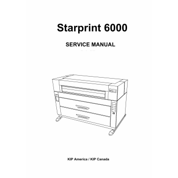 KIP 6000 Parts and Service Manual
