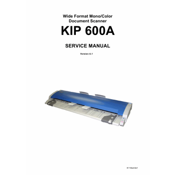 KIP 600A Service Manual