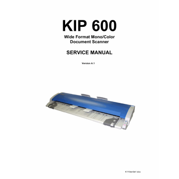 KIP 600 Service Manual