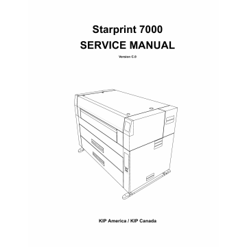KIP 7000 Parts and Service Manual