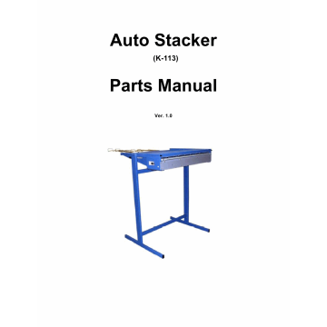 KIP K-113 Stacker Parts Manual