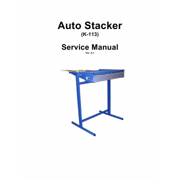 KIP K-113 Stacker Service Manual