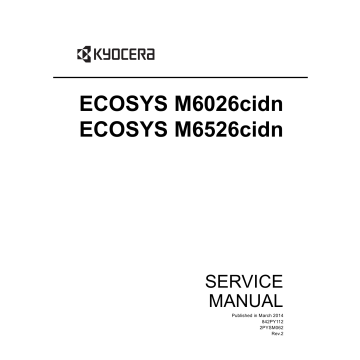 KYOCERA ColorMFP ECOSYS-M6026cidn M6526cidn Service Manual