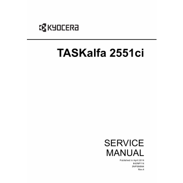 KYOCERA ColorMFP TASKalfa-2551ci Service Manual