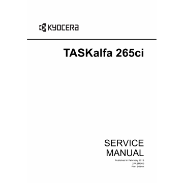 KYOCERA ColorMFP TASKalfa-265ci Service Manual