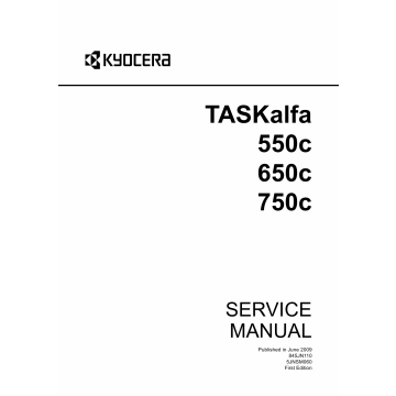 KYOCERA ColorMFP TASKalfa-550c 650c 750 Service Manual