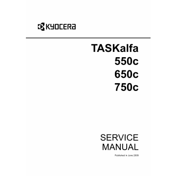 KYOCERA ColorMFP TASKalfa-550c 650c 750c Parts and Service Manual