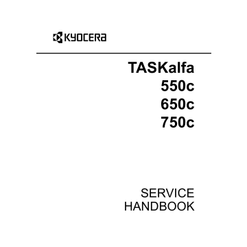 KYOCERA ColorMFP TASKalfa-550c 650c 750c Service Handbook