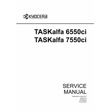 KYOCERA ColorMFP TASKalfa-6550ci 7550ci Service Manual