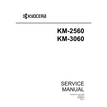 KYOCERA Copier KM-2560 3060 Service Manual