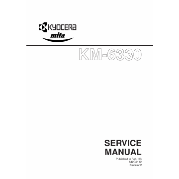 KYOCERA Copier KM-6330 Service Manual