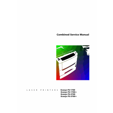 KYOCERA LaserPrinter ECOSYS-FS-1700 1700+ 3700 3700+ Parts and Service Manual