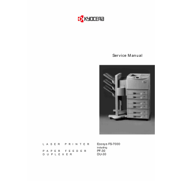 KYOCERA LaserPrinter ECOSYS-FS-7000 Parts and Service Manual