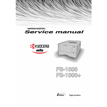 KYOCERA LaserPrinter FS-1000 1000+ Service Manual