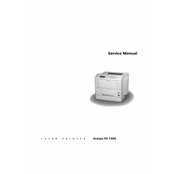 KYOCERA LaserPrinter FS-1200 Parts and Service Manual