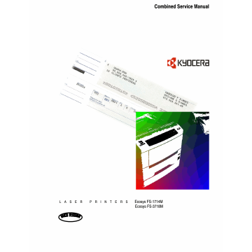 KYOCERA LaserPrinter FS-1714M 3718M Parts and Service Manual