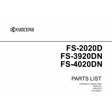 KYOCERA LaserPrinter FS-2020D 3920DN 4020DN Parts Manual