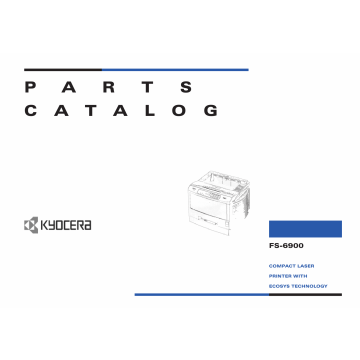 KYOCERA LaserPrinter FS-6900 Parts Manual