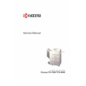 KYOCERA LaserPrinter FS-7000+ 9000 Service Manual