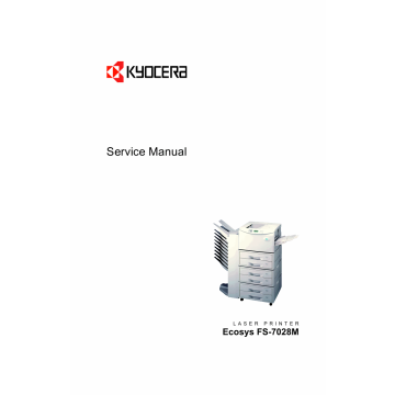 KYOCERA LaserPrinter FS-7028M Parts and Service Manual
