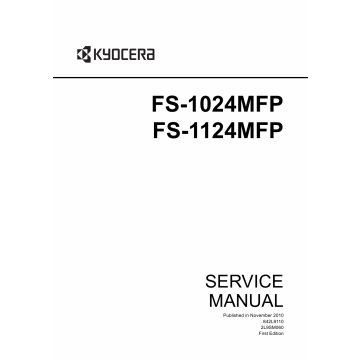 KYOCERA MFP FS-1024MFP 1124MFP Service Manual