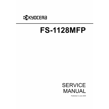 KYOCERA MFP FS-1128MFP Parts and Service Manual