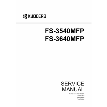 KYOCERA MFP FS-3540MFP 3640MFP Service Manual