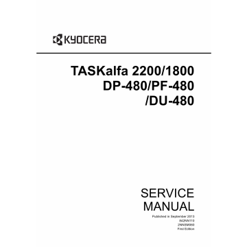 KYOCERA MFP TASKalfa-1800 2200 DP-480 DU-480 PF-480 Service Manual