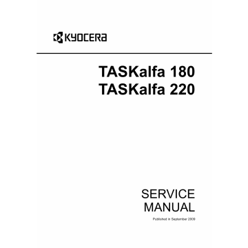 KYOCERA MFP TASKalfa-180 220 Parts and Service Manual