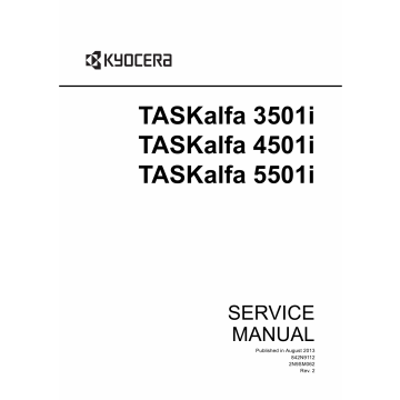 KYOCERA MFP TASKalfa-3501i 4501i 5501i Service Manual