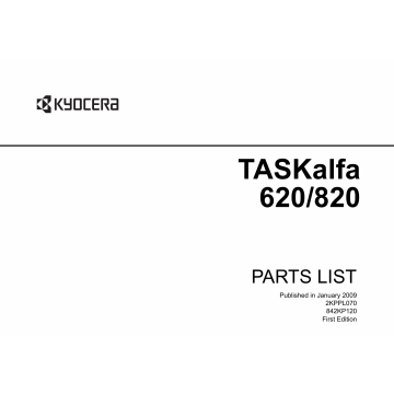 KYOCERA MFP TASKalfa-620 820 Parts Manual