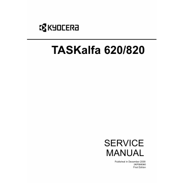 KYOCERA MFP TASKalfa-620 820 Parts and Service Manual