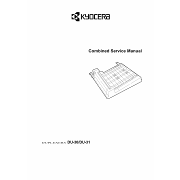 KYOCERA Options Duplexer-DU-30 31 Parts and Service Manual
