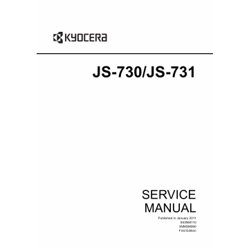 KYOCERA Options Job-Separator-JS-730 731 TASKalfa-3500i 4500i 5500i Service Manual