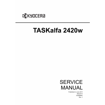 KYOCERA WideFormat TASKalfa-2420w Service Manual