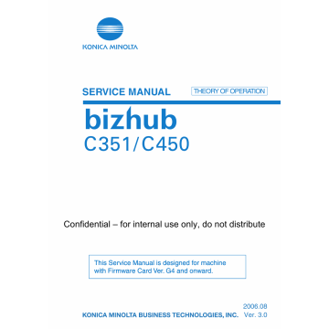 Konica-Minolta Bizhub C351 C450 THEORY-OPERATION Service Manual