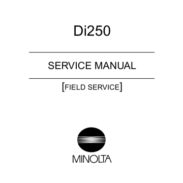 Konica-Minolta MINOLTA Di250 FIELD-SERVICE Service Manual